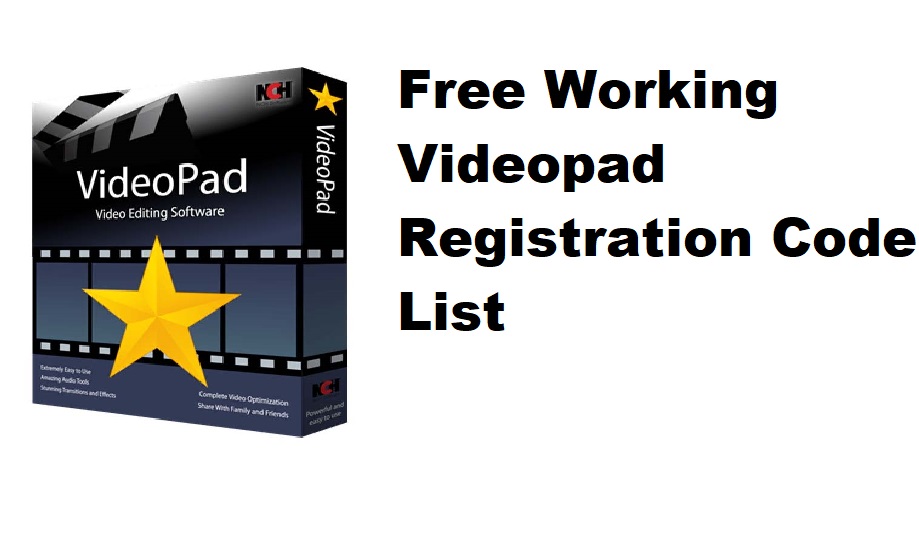 Videopad Registration Code