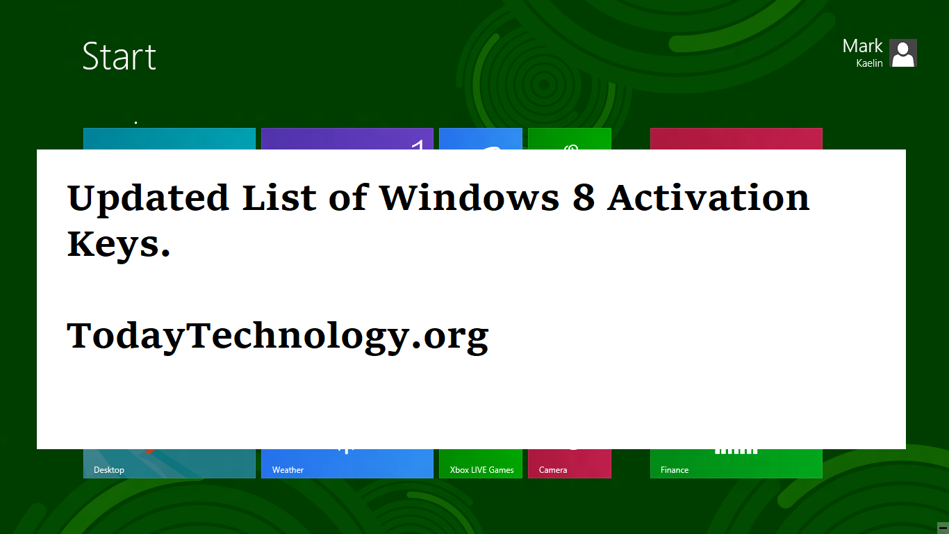 Windows 8 Product Key-