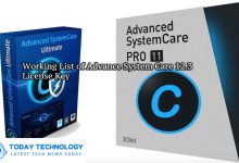 Photo of Working List of Advance System Care 12.3 License Key
