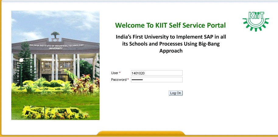 KIIT SAP Portal Login